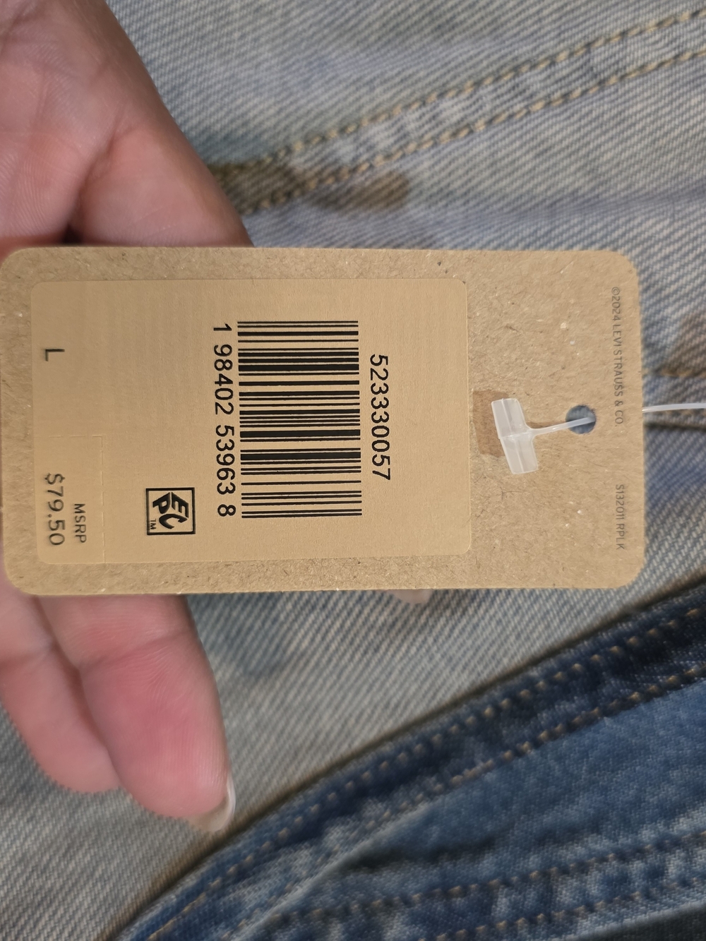 Levi's Women's Utility Lightweight Shorthalls NWT Size L - Picture 9 of 12